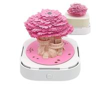 Genérico Calendar Clock, Tree Dreaming House, Paper Sculpture 3D Desk Calendar, for Bookshelf Bedside Bedside Bedroom Students Teachers Adults