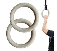 Genérico Calisthenics Rings, 2 Pieces with Grips for Exercises, Integral Training Rings - for Exercise Fitness Gym, Indoor Outdoor Park and Home