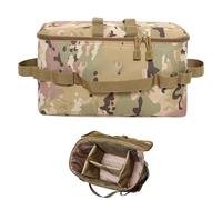 Generico Camping Kitchen Organizer - Portable Bag, Reinforced Stitching, Easy Access Compartments, Versatile Carry Design | Adventure Kitchens, Travel Utensils