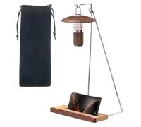 Generico Camping Lantern Holder - Portable Folding Hook with Smartphone Stand Function | Lamp Holder Hook | for Barbecue, Picnic, and Outdoor Activities