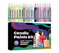 Genérico Candle Markers | 18 Colours Art Tools, Pencils for Candle Decoration, for Festival Birthday Decoration Holidays Wedding Party