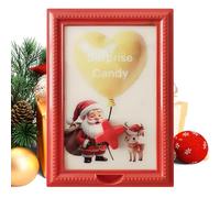 Generico Candy Frame, 30 x 21 x 3 cm Christmas Home Decor With Knob - Eye-Catching Reindeer Picture Frame Display Ornaments | For Holiday Birthday Living Room Bedroom Kitchen Office Mantel Porch