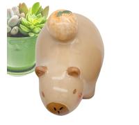 Genérico Capibara Mini Figures - Capybara Miniatures for Desk - Adorable Collectible Home Decor for Desk Shelves Table
