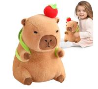 Generico Capibara Plush Toy - Portable Doll with Turtle Bag | Capibara Toys Hugging, for Children, Birthday, Christmas, Children's Day, Shelves, Desks, Beds, Sofas, Living Room