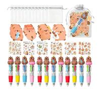 Generico Capibara School Stationery Set, School Supplies with Adhesive Bags Sticky Notes Pens | for Students Teenagers University Home Children Boys Girls