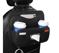Genérico Car Backseat Organizer | Multifunctional Hanging Holder | Multifunctional PU Organizer with Compartments - For Kids Drivers