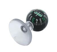Genérico Car Compass with Suction Cup - Dashboard Compass | Ball Shaped Compass with Clear Scale Guide | Automatic Suction Cup Compass, Outdoor Supplies