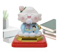 Genérico Car Figures For Dashboard, Solar Chinese Model, Birthday God Car Ornament, Shaking Desktop Figure, Solar-Powered For Workplace, Home, Desk Decor, 3.07x3.07x3.94 Inches