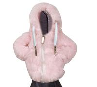 Generico Car Gear Shift Knob Hoody | Warm Plush Gear Knob Cover | Auto Stick Protector Decoration Automotive Interior