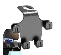 Genérico Car Headrest Hook - 4 in 1 Multipurpose Rear Seat Hanger,Car Seat Holder And Hooks,For SUV Truck Bag Coat Umbrella And More