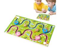 Genérico Car Maze Game - 11.81x11.81x1.3 Inches, Wooden Number Board, Sensory Learning Interactive Toy | Schools, Daycare, Home Use, Pr