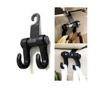 Genérico Car Seat Bag Holder - Universal Organizer | Foldable Multifunctional Hook | Strong and Durable | Seat Backrest or Boot Organiser 1 Piece with 2 Hooks