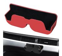 Generico Car Sunglasses Holder, Semi-Open Protective Adhesive Storage Box - Car Glasses Rack with Velvet Coating - for Drivers, Cars, Trucks, SUVs, Caravans, Sedans