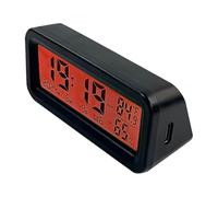Genérico Car Watch - Luminous Humidity and Temperature Monitor | Dashboard Accessory for Truck Auto Scooter Sedan Pickup SUV | Ventilation Console Driving Travel Decoration Instrument