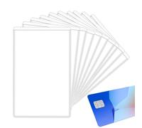 Generico Card Protector Sleeves - 10-Pack PVC Waterproof Design, Multifunctional Protective Covers | Transportation Cards PVC Protector Teens Girls Youth Boys Men Exhibition ID Bus Cards, Vertical