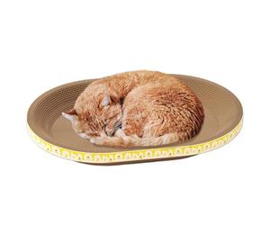 Generico Cardboard Cat Scratching Post - Thick Scratching Post and Cat Infused Item, Multifunctional Living Room Mat and Toy | Protect Sofa Furniture, Teaching