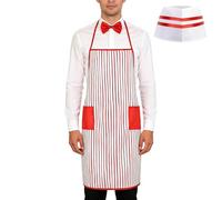 Genérico Carnival Costumes - Waiter & Waitress Uniform Cosplay | Carnival for Events and Celebrations - For Birthdays, Role Playing, Halloween, Festivals and Christmas