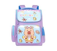 Genérico Carpincho Backpack - Cute Animals School Backpack 30x16x39cm, Waterproof Partition Design, for Large Capacity Kids | Daycare Travel Camping Bag P, Purple, Consulte la descripción, See