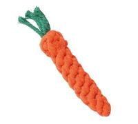 Generico Carrot Cat, Carrot Toy for Dogs - Puppy Chew - The Interactive Carrot Teether Cleaning Rope for Boredom Enrichment Outdoor Play