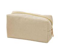 Generico Cascia A - Aesthetic & Velvetoy Pen Case | Large Capacity, Stationery Bag | Solid Color Organizer for School Supplies, Students, Teachers, Girls, Cream Colored, Please refer to the