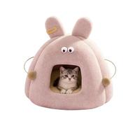 Genérico Cat Bed House: Windproof Bunny Enclosure, Removable Cushion, Warm Closed Shelter, Soft Winter Hideaway | Cat Bed, for, Pet, Was