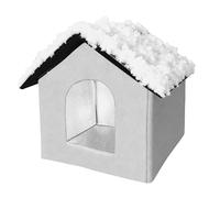 Genérico Cat Bed, Warm Waterproof Pet House & Winter Long Tail Shelter, Insulated Protection Feature, House Category with Usage for Calming Sleeping Kittens Puppies Animals Home Outdoor Travel