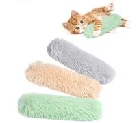Generico Cat Biting Sticks, 3 Pieces Plush Chew Pillow with Rustling Paper | Stimulating Toy for Cats, for Living Room, Play Area, Play Area, Lonely Moment at Home