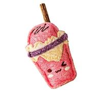 Generico Cat Chew Toy, Funny Loofah Chew Buddy Bubble Tea, Feline Teething Toys, Cleansing, Exercise and Stimulation