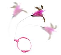 Generico Cat Collar with Feathers Toy, Adjustable Interactive - Toy Collar for Cats | Outdoor, Garden, Home, Exercise, Training and Daily Entertainment