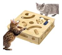 Generico Cat Enrichment Puzzle Game, Interactive Maze for Cats | Toy with Rattles for Kittens Mental Stimulus Against Boredom from Alone at Home