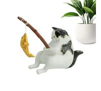 Generico Cat Fish Tank Statue - Cute Cat AquariumOrnament, Bubbler Decoration | Creative Tabletop Figurine, Funny Fish Tank Decor, AquariumAccessory, Bookshelf Flower Pot Home AquariumDecoration Gift
