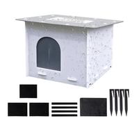 Genérico Cat House for Outdoor Cats, Waterproof and Windproof Pet Cave and Warm Shelter for Pets During the Winter - for Garden Patio Porch Lawn