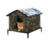 Genérico Cat House - Outdoor Tent Waterproof Insulated, Portable, Functional, Warm Shelter Dogs with Raised Base, Kitty | Multipurpose Outdoor Indoor Utility Compact