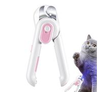 Genérico Cat Nail Clippers | Clipper Tool with LED Light - Cat Nail Cutter - for Pet Paw Care at Home, Salon, Travel, Shower, Bath & Grooming Time