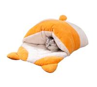 Generico CAT NEST, Cat Bed Cave Pet Beds for Cats - Calsata Dog Shaped Comfortable Plush House, Non Slip for Cold Climate Kitten Puppies All Season