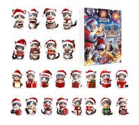 Generico Cat Ornament Advent Calendar, Cat-Themed Christmas Tree Decorations, 2024 Holiday Countdown Calendar For Cat Lovers, Decorative Cat Figures For The Holiday Season & Car Decorations