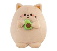 Genérico Cat Plush | Soft and Hugging Pillow - 35 Centimeters Plush Doll Hugging An Avocado - für Garten, Zuhause, Schlafzimmer, Balkon und