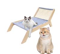Generico Cat Recliner - Elevated Wooden Swing Comfortable Cat | Universall Raised Cat Chair, Multi-purpose Pet Rest Kit, Great for Puppies and Cats, el