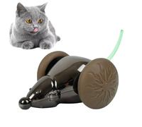 Generico Cat Robot Mice - Intelligent Realistic Electronic Mice - Battery Operated Light Tail for Pets on the Go Interactive | Funny Automatic Mouse for