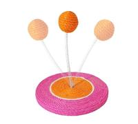 Genérico Cat Scratcher, Interactive Scratcher with Sisal Ball | for Kittens | for Climbing Play on the Ground Simulate Hunting Training Exercise Indoor Scratching Toy
