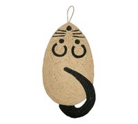 Genérico Cat Scratchers - 44 x 25 cm Mouse Shape Natural Sisal Resistant | Interactive Hanging Scratching Board, Sisal Mat for Small Medium Large - Play, Exercise, Rest