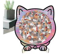 Generico Cat Shaped Decorative Toy for Home Decoration, Challenging Animals Puzzle Toy Natural Construction, Intricate in with Beautiful Artists Design