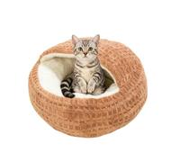 Generico Cat Shell, Heated Covered Cat Kitten Cave Non-Slip | Comfortable Relaxing Place to Sleep, Soft Pet Shelter for Dorm, Bedroom