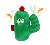Genérico Cat Tieting Plush Cactus Toy | Soft Plush Kitty Companion for Indoor Pet Enrichment, Dentll Health Support,