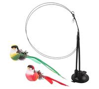 Genérico Cat Toy - Cat Toy with Wand | Detachable Suction Cup 2 in 1 Simulated Bird with Sound for Hunting Instinct Practice Play Only Teether