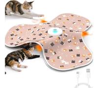 Genérico Cat Toy - Interactive Toys for Cats Hiding and Seek | Quiet Play with Hidden Teasers On The Go | Rechargeable Stimulating Toys | for Apartment Corner Time A