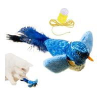 Generico Cat Toy - Plush Feathers Catnip 13 x 7 x 7 cm | Interactive Game, Realistic Twitter Sound | Touch Activated Toy for Cats and Kittens