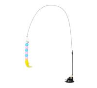 Generico Cat Toy with Feathers - Cat Enrichment Toy with - Indoor Cat Teaser | Enrichment, Training, Entertainment, Garden, Home, Daily Use