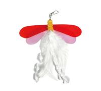 Generico Cat Toys Feather | Dragonfly Cat Teaser Cat Taking in the Wand for Pets with Interactive Kitten for Physical Training and Cat Play