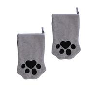 Generico Cat Wash Gloves, 1 Pair Quick Drying Double Side Shower Towels | Towel Gloves Cleaning Kittens Shower Grips - Home, Travel, Animal Salon, Retirement